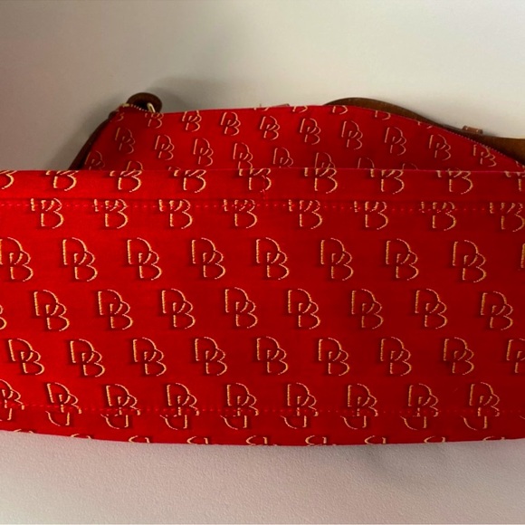 Authentique Dooney & Bourke Logo Handbag red - Picture 6 of 8